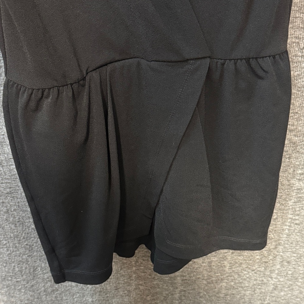 Bcbgeneration Elegant Black Wrap Romper - image 3